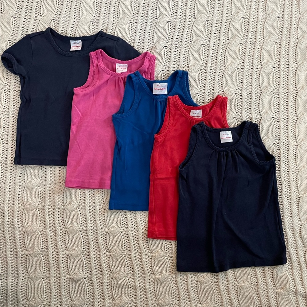 Hanna Andersson Kids Tank Tops - Navy, Pink, Blue, Red